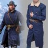 Arthur Morgan Blue Wool Coat