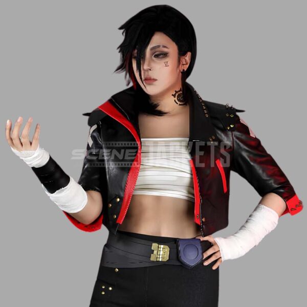 VI cosplay leather jacket